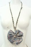 画像2: axes femme / シフォンリボンモチーフネックレス  シルバー O-26-02-06-1051-AX-AC-OW-OS (2)