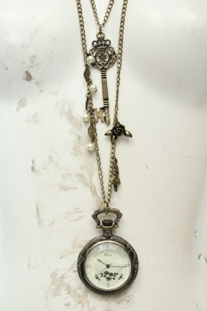 画像: axes femme / アリス懐中時計ネックレス  ゴールド O-26-02-06-1052-AX-AC-OW-OS