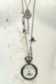 画像1: axes femme / アリス懐中時計ネックレス  シルバー O-26-02-06-1053-AX-AC-OW-OS (1)