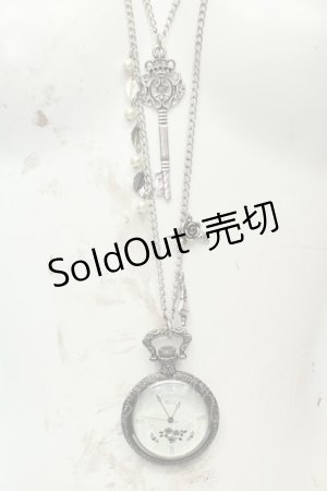 画像: axes femme / アリス懐中時計ネックレス  シルバー O-26-02-06-1053-AX-AC-OW-OS