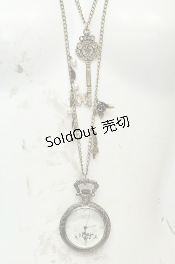 画像1: axes femme / アリス懐中時計ネックレス  ゴールド O-26-02-06-1058-AX-AC-OW-OS (1)