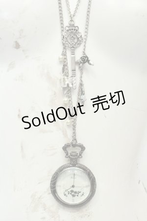 画像: axes femme / アリス懐中時計ネックレス  シルバー O-26-02-06-1059-AX-AC-OW-OS