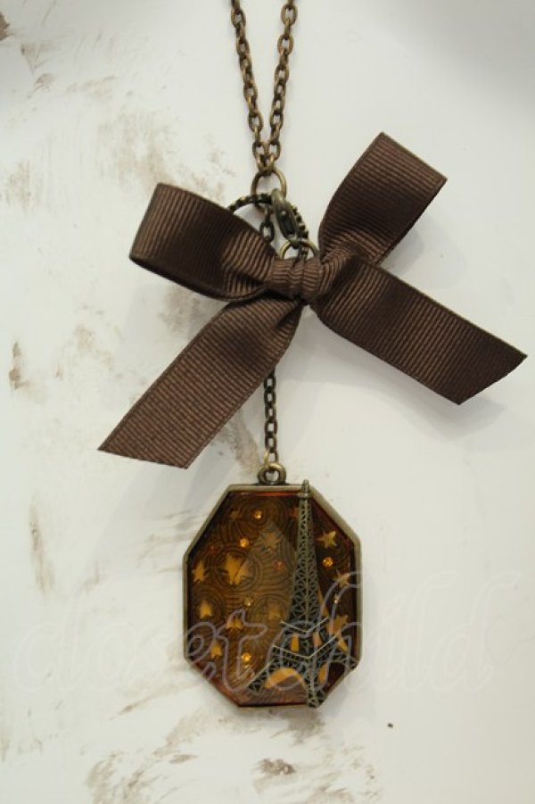 画像1: axes femme / エッフェル塔モチーフネックレス  アンティークゴールド O-26-02-06-1061-AX-AC-OW-OS (1)