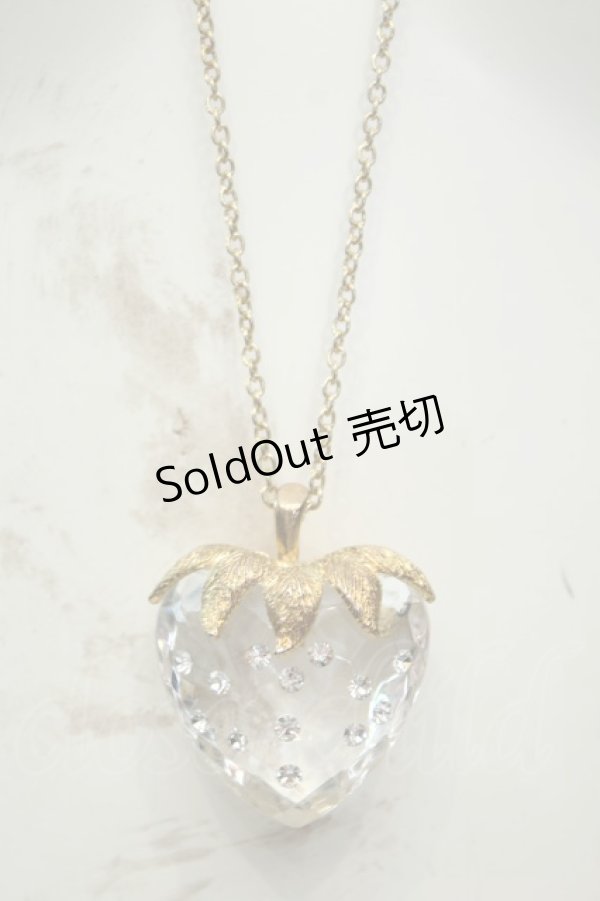 画像1: axes femme / クリア苺ネックレス  ゴールド O-26-02-06-1068-AX-AC-OW-OS (1)