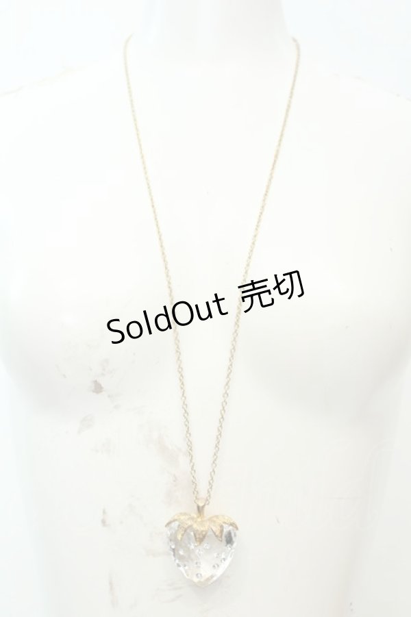 画像2: axes femme / クリア苺ネックレス  ゴールド O-26-02-06-1068-AX-AC-OW-OS (2)