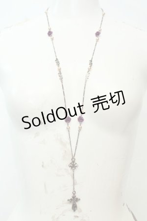 画像: axes femme / プチローズ使いロザリオネックレス  アンティークゴールド O-26-02-06-1072-AX-AC-OW-OS