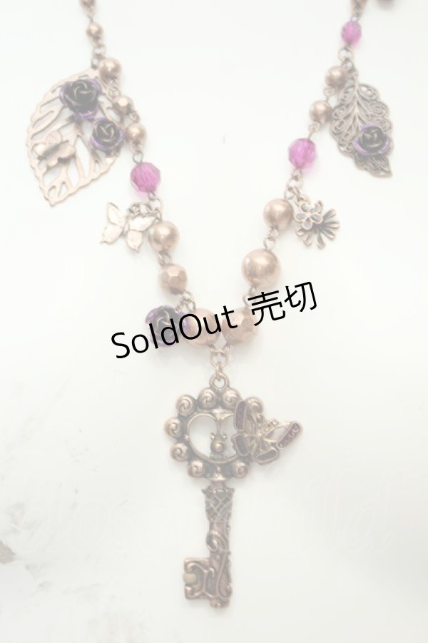 画像2: axes femme / バタフライキーモチーフネックレス  ゴールド O-26-02-06-1076-AX-AC-OW-OS (2)