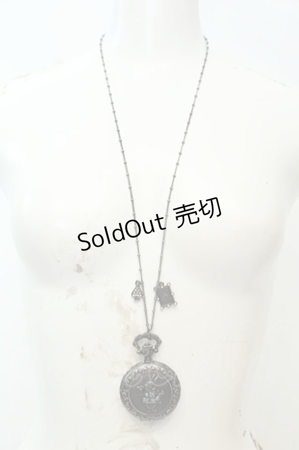 画像2: axes femme / 懐中時計ネックレス  シルバー O-26-02-06-1078-AX-AC-OW-OS (2)
