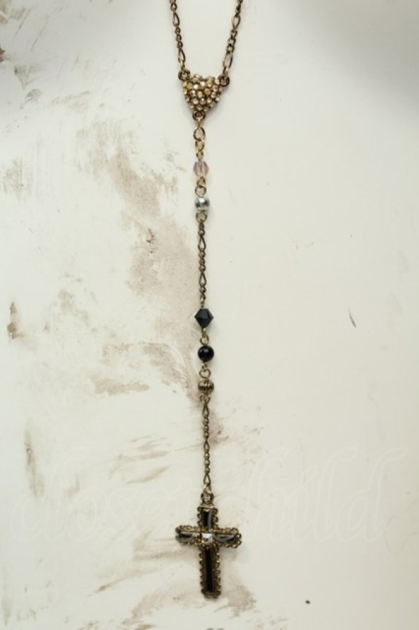 画像2: axes femme / ビーズ使いロザリオネックレス  ゴールド O-26-02-06-1079-AX-AC-OW-OS (2)