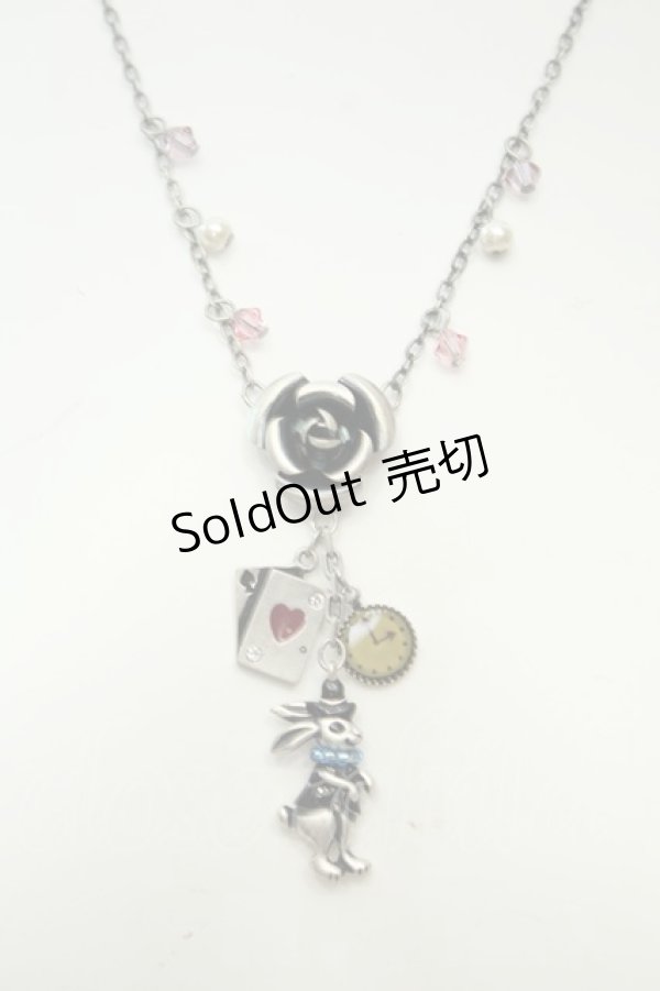 画像1: axes femme / アリスうさぎネックレス  シルバー O-26-02-06-1082-AX-AC-OW-OS (1)