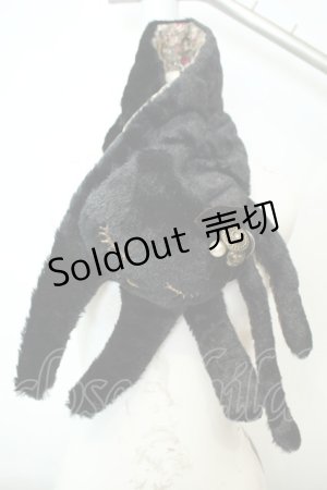 画像: axes femme / ねこファーマフラー  クロ O-26-02-06-1084-AX-ZA-OW-OS