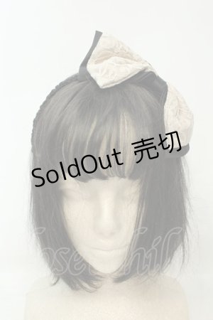 画像: axes femme / レース＆サテンリボンカチューシャ  クロ O-26-02-06-1097-AX-AC-OW-ZT575-F003