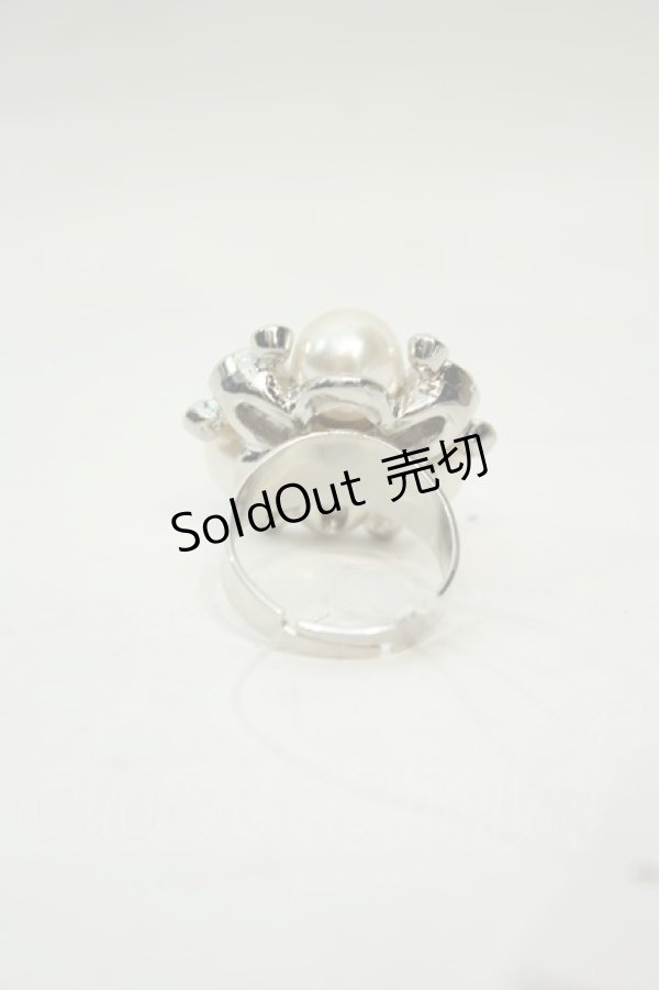 画像2: axes femme / パールビジューリング  シルバー O-26-02-06-1099-AX-AC-OW-OS (2)