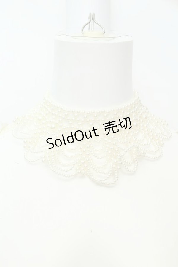 画像1: axes femme / シャンデリアパールネックレス  シロ O-26-02-06-1011-AX-AC-OW-OS (1)