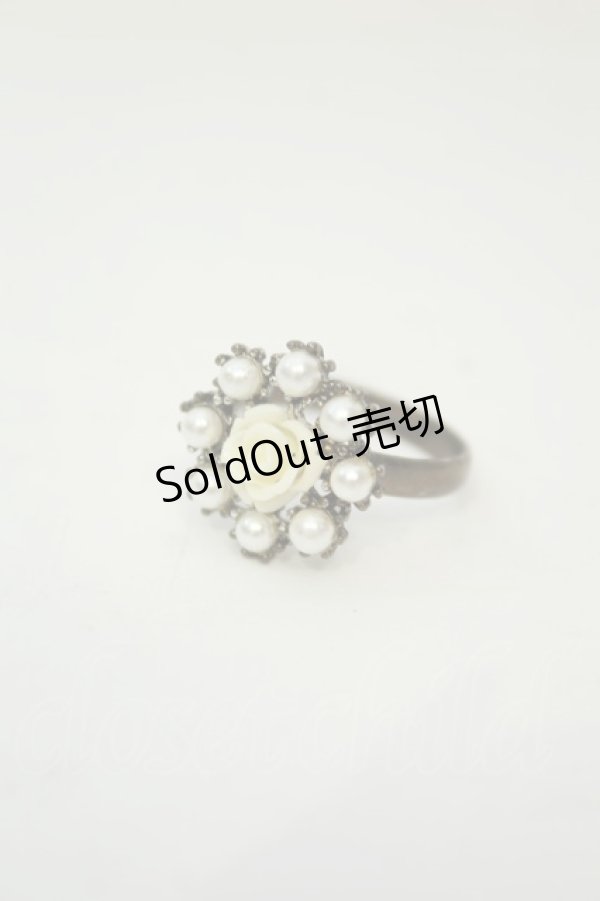 画像1: axes femme / ローズ＆パールリング  ゴールド O-26-02-06-1102-AX-AC-OW-OS (1)