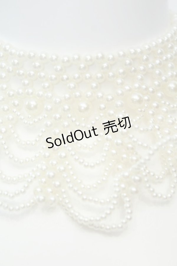 画像2: axes femme / シャンデリアパールネックレス  シロ O-26-02-06-1011-AX-AC-OW-OS (2)