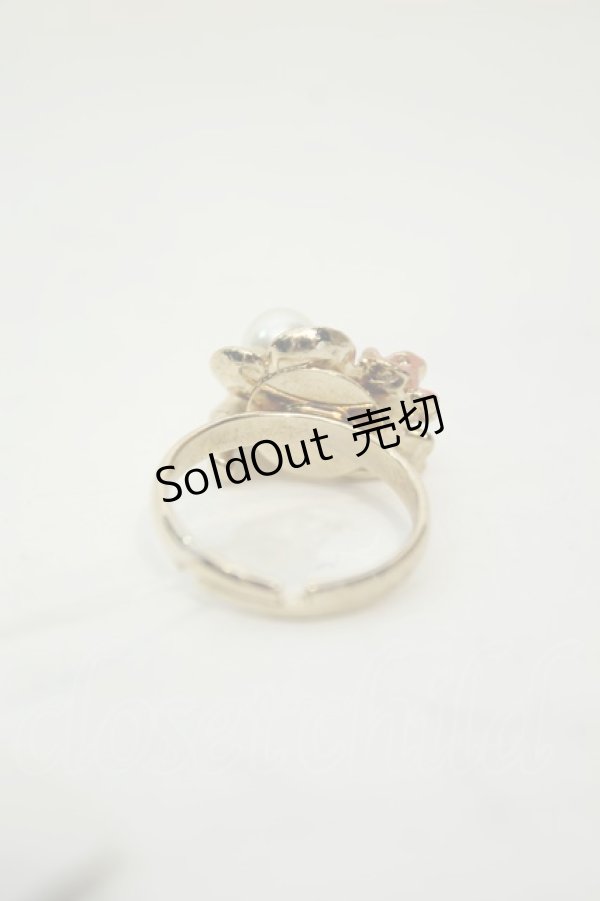 画像2: axes femme / ねこローズリング  ゴールド O-26-02-06-1110-AX-AC-OW-OS (2)