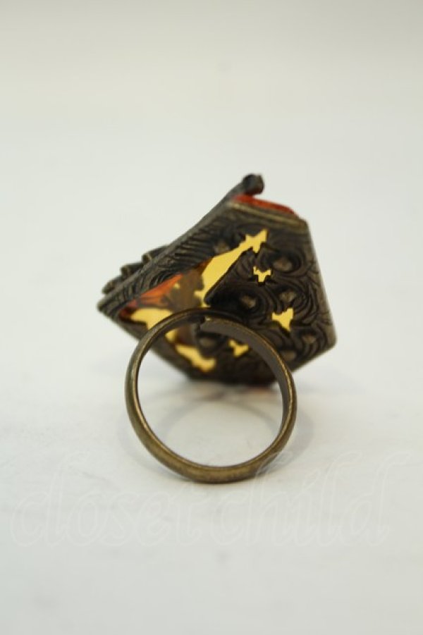 画像2: axes femme / エッフェル塔モチーフリング  ゴールド O-26-02-06-1111-AX-AC-OW-OS (2)