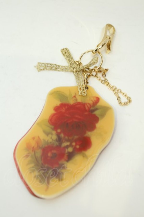 画像1: axes femme / ローズモチーフチャーム  アカ O-26-02-06-1118-AX-AC-OW-OS (1)