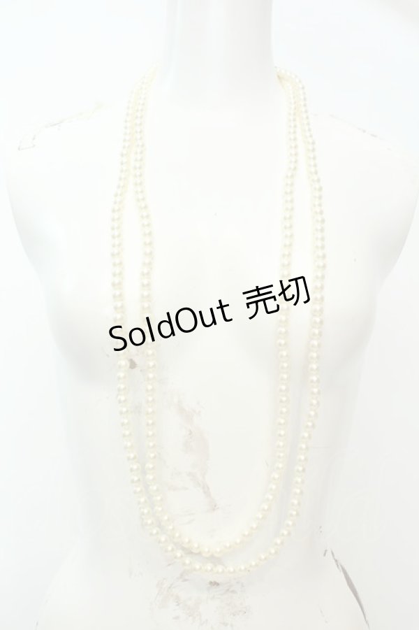 画像1: axes femme / パールネックレス  シロ O-26-02-06-1013-AX-AC-OW-OS (1)