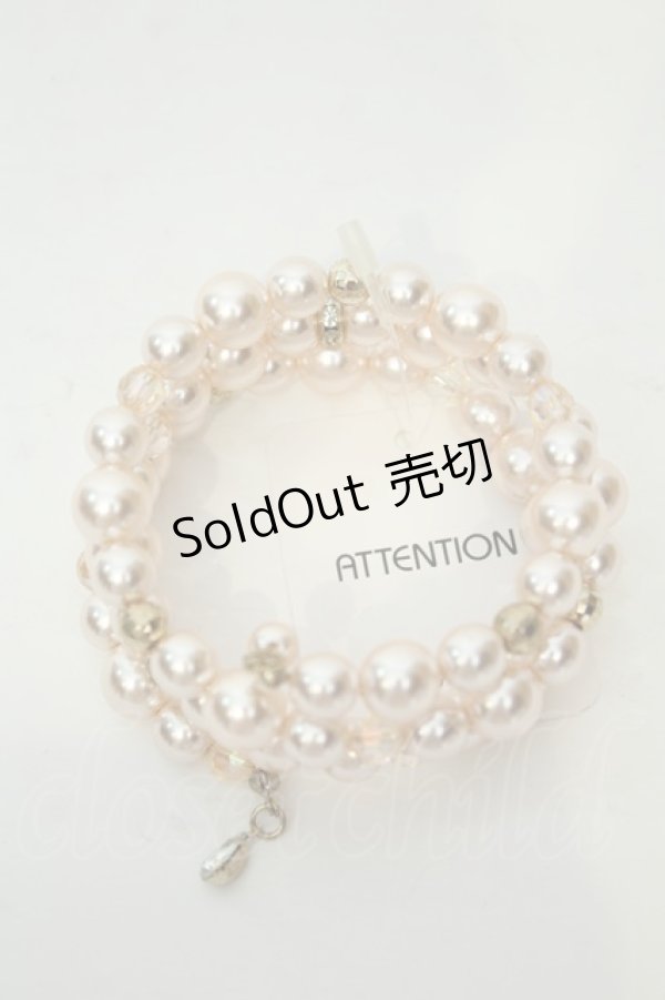 画像2: axes femme / 多連パールブレスレット  ピンク O-26-02-06-1123-AX-AC-OW-OS (2)