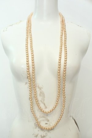 画像: axes femme / パールネックレス  オレンジ O-26-02-06-1014-AX-AC-OW-OS