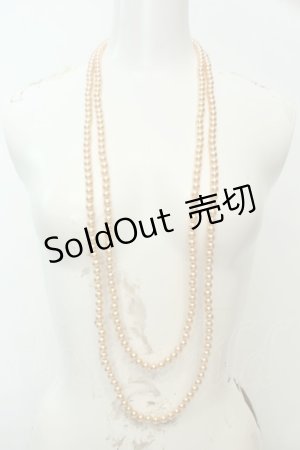 画像: axes femme / パールネックレス  オレンジ O-26-02-06-1014-AX-AC-OW-OS