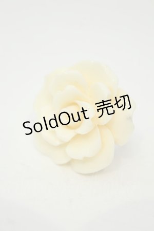 画像: axes femme / BIGローズリング  アイボリー O-26-02-06-1131-AX-AC-OW-OS