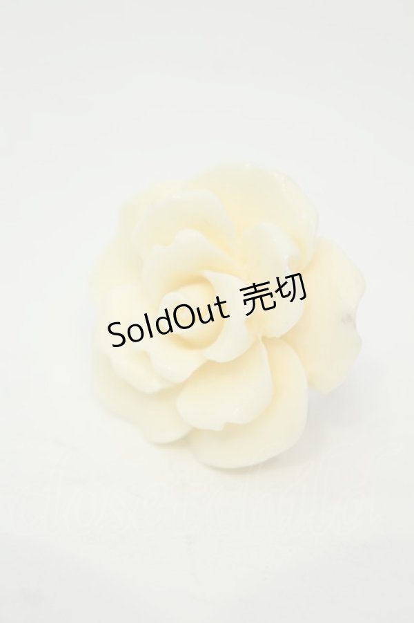 画像1: axes femme / BIGローズリング  アイボリー O-26-02-06-1131-AX-AC-OW-OS (1)