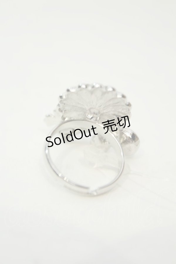 画像2: axes femme / フラワー＆バタフライリング  シルバー O-26-02-06-1133-AX-AC-OW-OS (2)