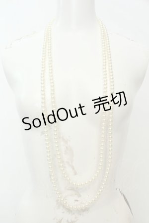 画像: axes femme / パールネックレス  シロ O-26-02-06-1015-AX-AC-OW-OS