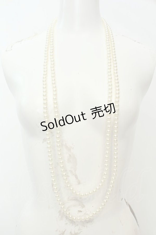 画像1: axes femme / パールネックレス  シロ O-26-02-06-1015-AX-AC-OW-OS (1)