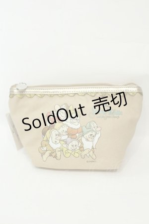 画像: axes femme / ディズニーコラボ7人小人ポーチ  ベージュ O-26-02-06-1158-AX-ZA-OW-ZT600