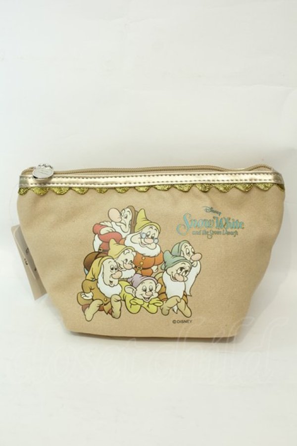 画像1: axes femme / ディズニーコラボ7人小人ポーチ  ベージュ O-26-02-06-1158-AX-ZA-OW-OS (1)