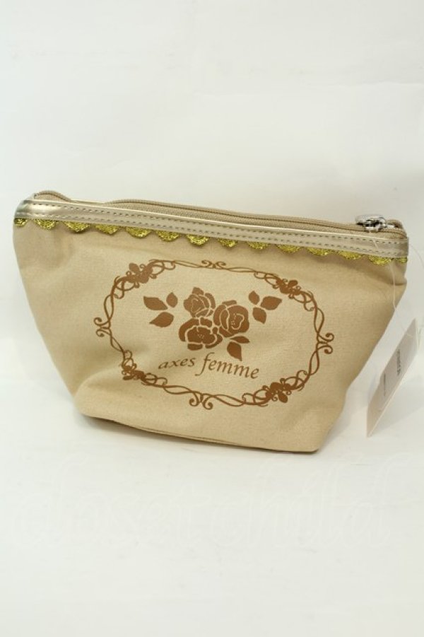 画像2: axes femme / ディズニーコラボ7人小人ポーチ  ベージュ O-26-02-06-1158-AX-ZA-OW-OS (2)