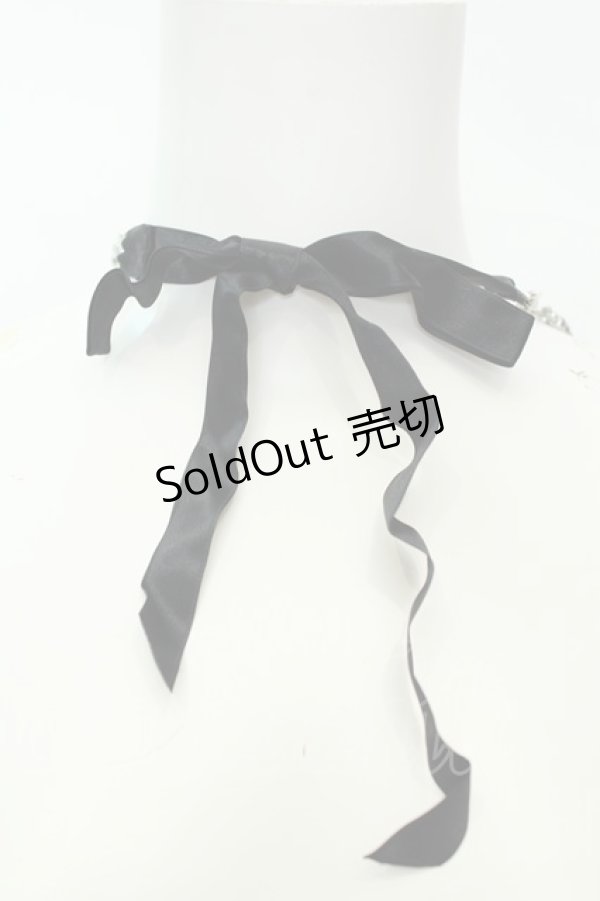 画像3: axes femme / パールリボンネックレス  クロ O-26-02-06-1016-AX-AC-OW-OS (3)