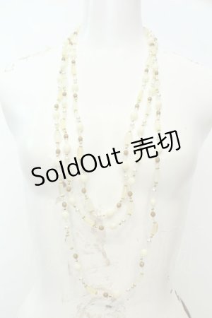 画像: axes femme / ビーズネックレス  イエロー O-26-02-06-1021-AX-AC-OW-OS