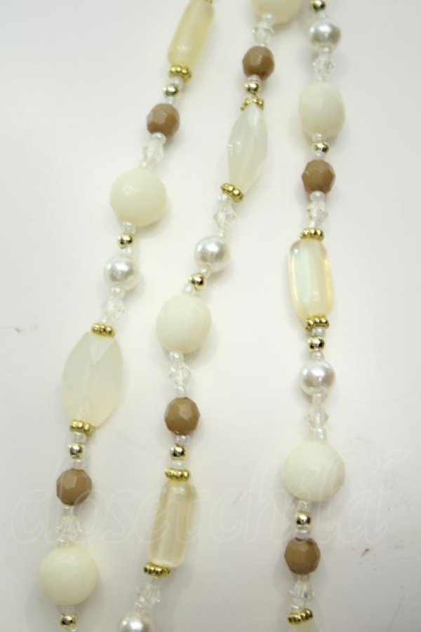 画像2: axes femme / ビーズネックレス  イエロー O-26-02-06-1021-AX-AC-OW-OS (2)