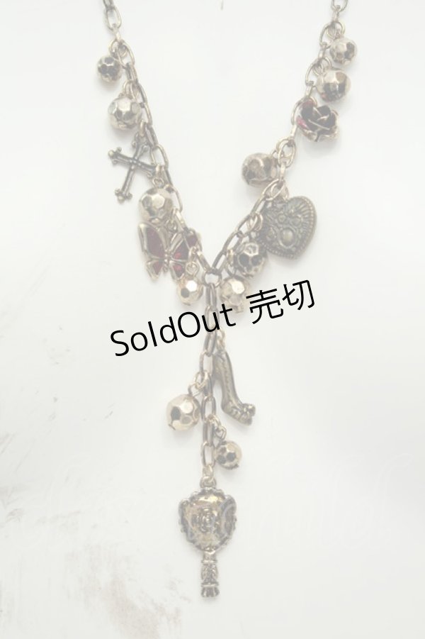 画像2: axes femme / アンティークモチーフ2連ネックレス  ゴールド O-26-02-06-1024-AX-AC-OW-OS (2)