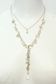 画像1: axes femme / パール＆スノークリスタルネックレス  シルバー O-26-02-06-1030-AX-AC-OW-OS (1)