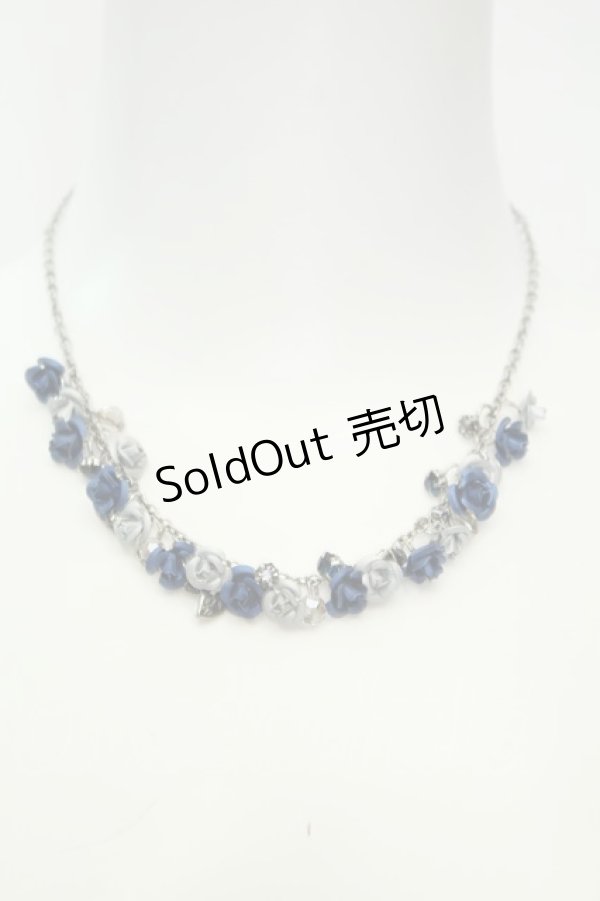 画像1: axes femme / プチローズモチーフネックレス  シルバー O-26-02-06-1035-AX-AC-OW-OS (1)