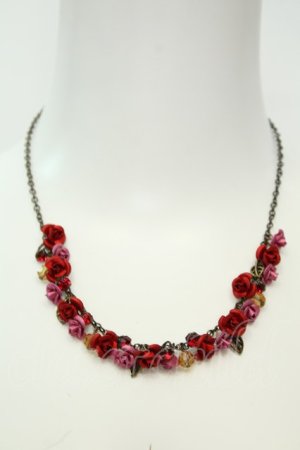 画像: axes femme / プチローズモチーフネックレス  ゴールド O-26-02-06-1036-AX-AC-OW-OS