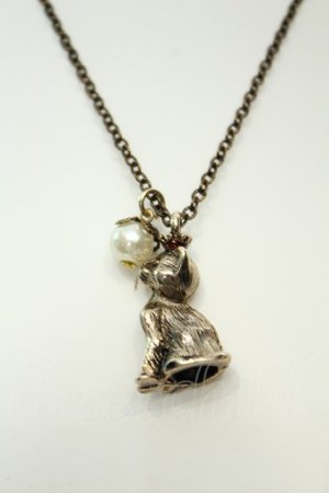 画像: axes femme / 猫モチーフネックレス  ゴールド O-26-02-06-1043-AX-AC-OW-OS