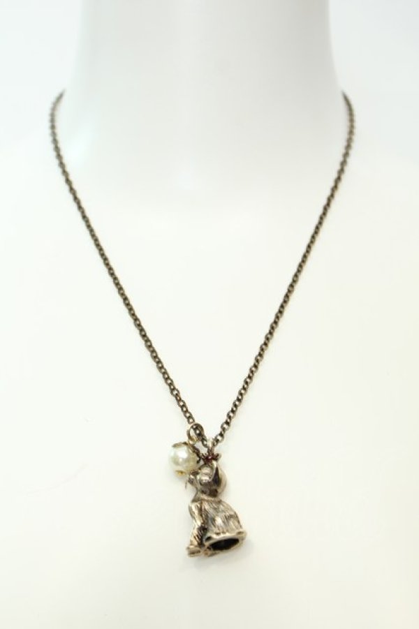 画像2: axes femme / 猫モチーフネックレス  ゴールド O-26-02-06-1043-AX-AC-OW-OS (2)