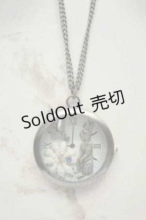 画像: axes femme / うさぎ懐中時計ネックレス  シルバー O-26-02-06-1047-AX-AC-OW-OS