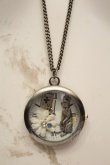 画像1: axes femme / うさぎ懐中時計ネックレス  シルバー O-26-02-06-1048-AX-AC-OW-OS (1)