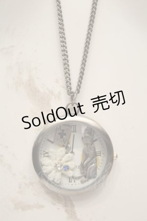 画像: axes femme / うさぎ懐中時計ネックレス  シルバー O-26-02-06-1048-AX-AC-OW-OS