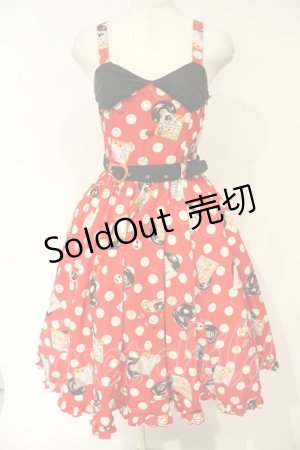 画像: metamorphose / POP SWINGER ジャンパースカート  アカ O-26-02-06-055-ME-OP-OW-OS