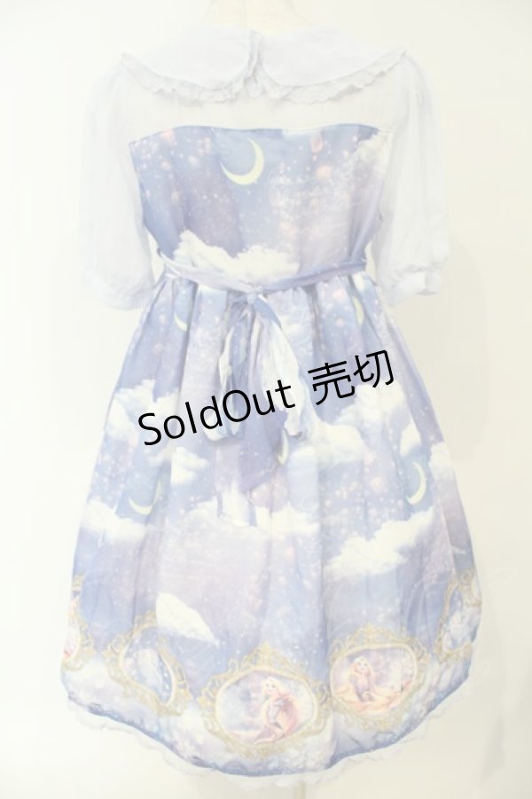 画像4: Angelic Pretty / Dreamy Luna ラプンツェルワンピース  ブルー×パープル O-26-02-06-060-AP-OP-OW-OS (4)