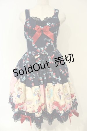 画像: BABY,THE STARS SHINE BRIGHT / フリルジャンパースカート（Snow White）  ネイビー O-26-02-06-062-BA-OP-OW-OS